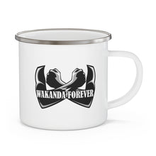 Load image into Gallery viewer, Wakanda Forever The King Enamel Camping Mug
