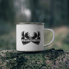 Load image into Gallery viewer, Wakanda Forever The King Enamel Camping Mug