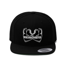 Load image into Gallery viewer, Wakanda Forever The King Unisex Flat Bill Hat